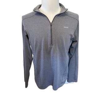Patagonia Capilene 3 Gray 1/4 Zip Pullover Fleece - Men's Size M